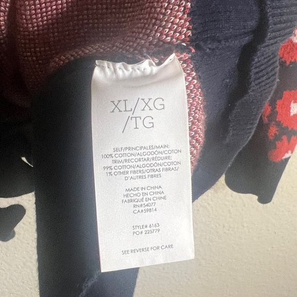 Cabi Upbeat Retro Knit Cardigan oversized Sweater Floral women’s SZ XL Cabincore - Picture 10 of 12